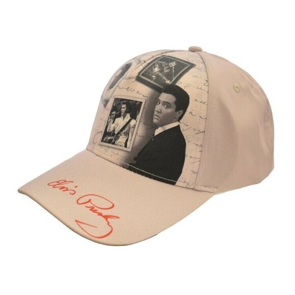 New Elvis Presley White Picture Frames Baseball Hat Cap Gift NWT The King Photo - Picture 2 of 3